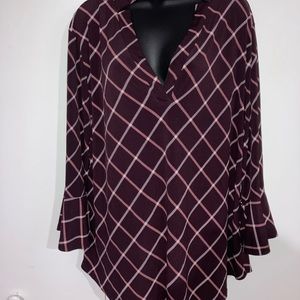 Plaid Silk long sleeve